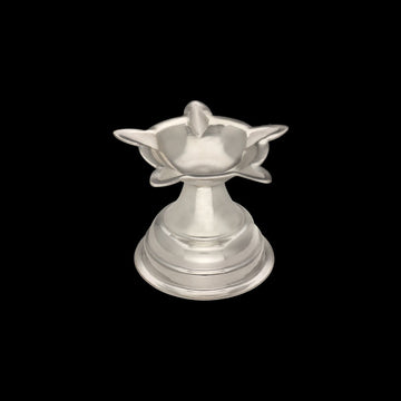 Eternal Radiance Silver Diya - Silver Pooja Items / Silver Puja Samai